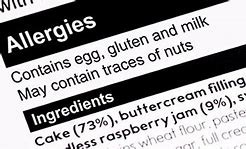 food allergy lable